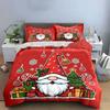Christmas Gnome with Gifts Bedding Duvet Cover Set Duvet Cover Pillowcases  (1*Duvet Cover 2*Pillowcases, without duvet insert)