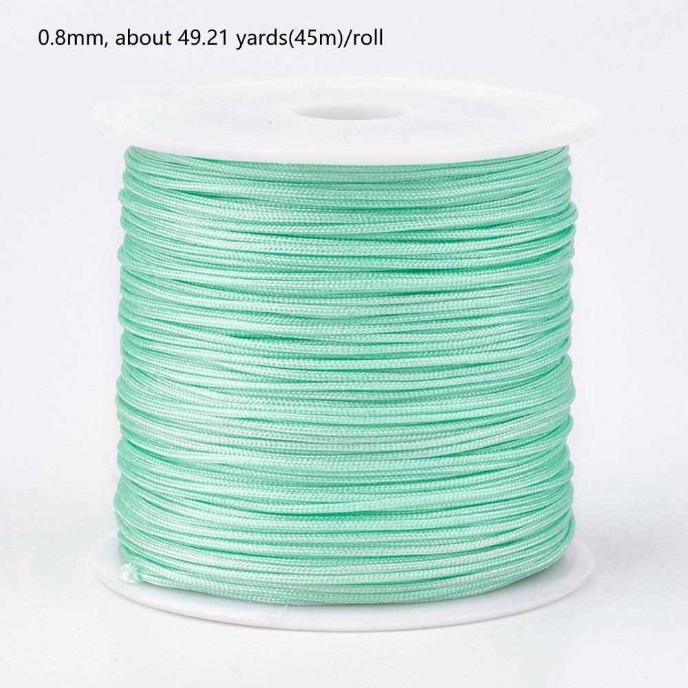 1Roll 100m/roll 0.8mm Nylon Thread Cord Bracelet String Chinese Knotting Cord Red Thread Beading Braided Ornament for DIY