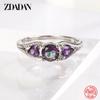 925 Sterling Silber Herz Zirkon Ring für Damen Mode Schmuck Accessoires Geschenk