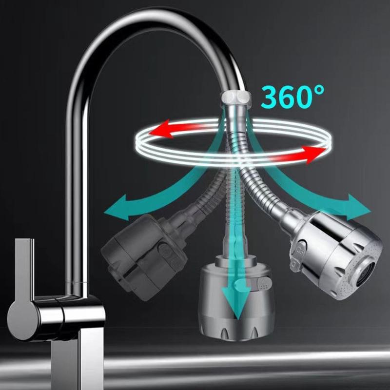 360 Kitchen Faucet ABS Water Saving Adapter Easy Install  For Bathroom Sink