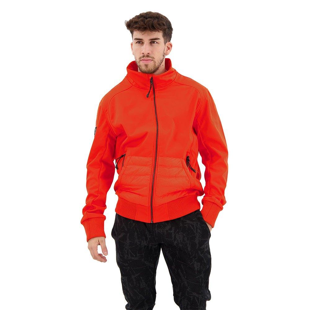 Superdry Bonded Jacket water resistant orange vif M red