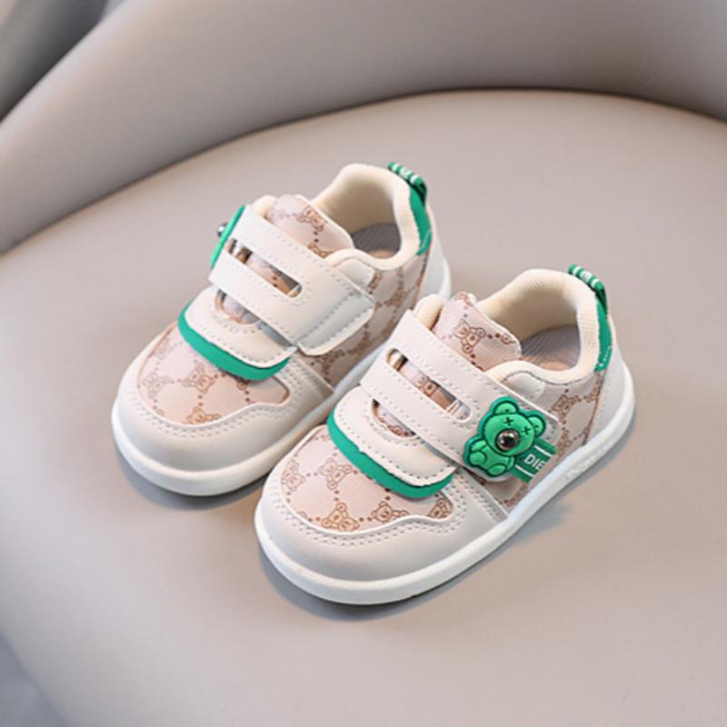 Soft-soled Toddler Shoes for Spring Baby Boys Sneakers Soft Leather Lightweight Baby Shoes