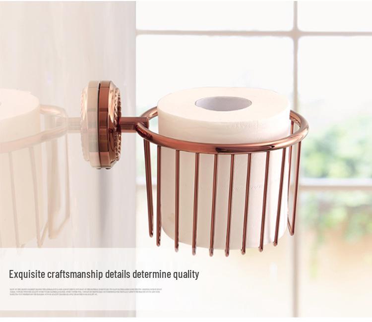 Wall-Mounted Brass Bathroom Towel Rack Set & Accessories