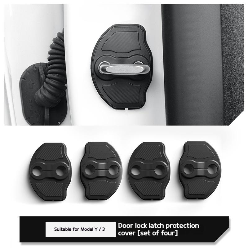 

Подходит для Tesla Tesla model Y ограничитель дверного замка защитная накладка модификация Автомобильные внутренние аксессуары