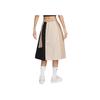 Nike Sportswear Collection Patchwork Loose High-Waisted Midi Skirt With Slit And Embroidery Women bottoms Maize DX2576-126