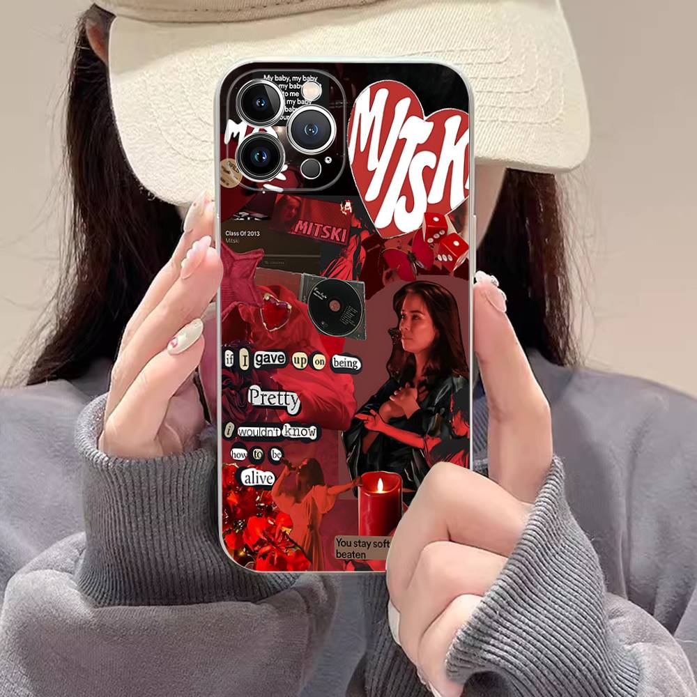 Singer M-Mitski For IPhone 17 16 15 14 13 12 11 Pro Max Plus Mini Funda For Transparent Cover