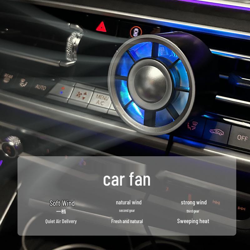Colorful Mini Car Vent Fan: Compact Summer Cooling Solution