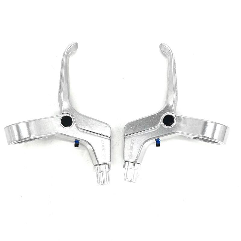 Litepro Children s bicycle V Brake Lever 22.2mm Aluminum Alloy Kids Bike BYA412 Folding Bike Brake Levers Silver Black серебряный