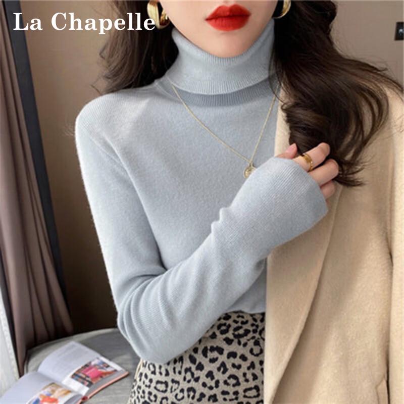 Jersey de punto de cuello alto para mujer La Chapelle