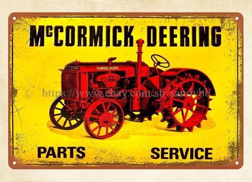 

farmland machine PARTS SERVICE tin sign vintage garage signsAluminum 20x30cm（7.8x11.8inch）