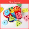 Butterfly Design Color And Shape Matching Column Set Children Puzzle Toy