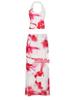 European & American Slimming Set: Resort Style Printed Vest with Impressionist Half Skirt