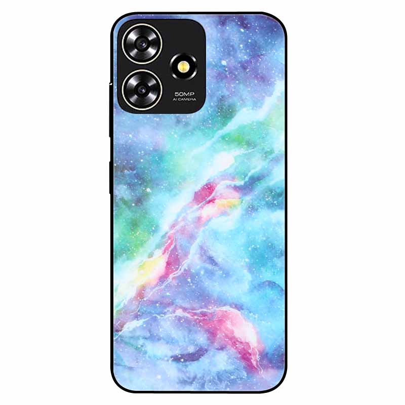 For ZTE Blade A73 4G Case 6.6'' Para Silicone Soft Cool Print Marble Phone Cover for ZTE BladeA73 A 73 4G Shockproof TPU Bags