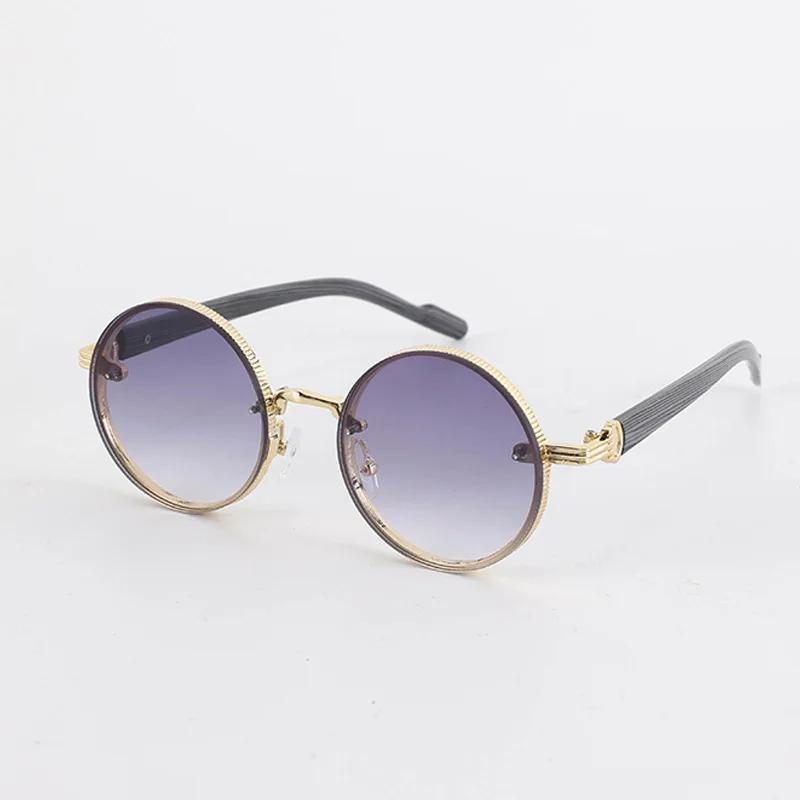 Retro Metal Round Frame Sunglasses Luxury Brand Men Women Fishing Cycling Driving Sun Glasses Outdoor UV400 Goggles