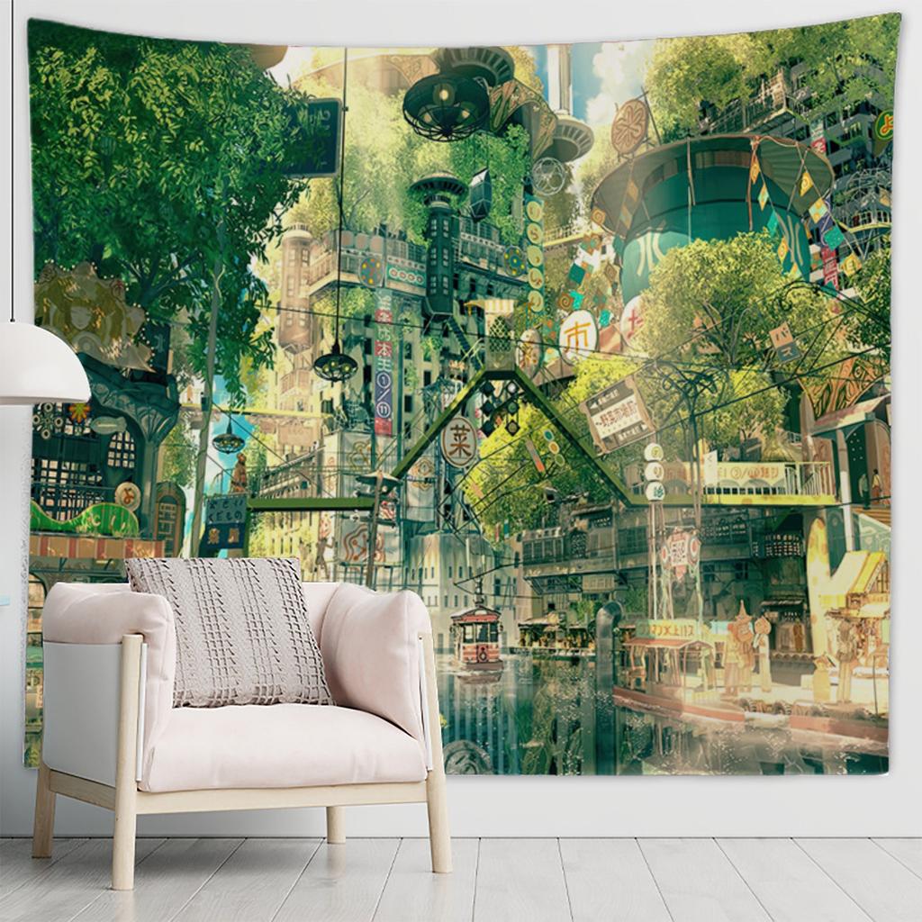 Fantasy Wall Tapestry Market Tapestry Fabric Wall Hanging Art Tapestry Bedroom Tapestry Picture on Wall Yoga Tapestry for Home