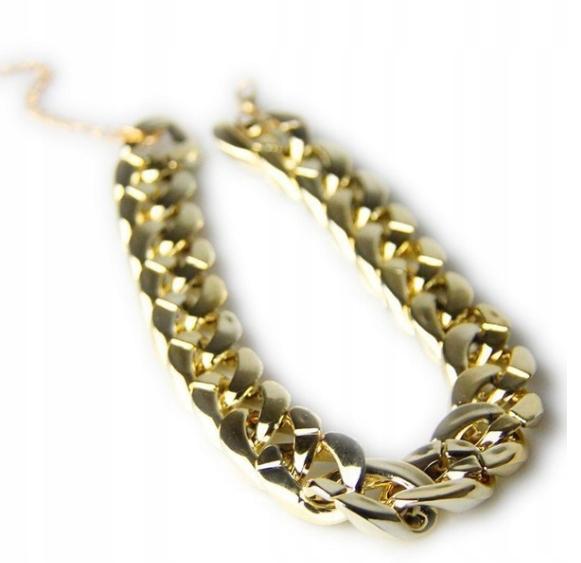 Dog Collar Chain Gold Gold Plated Size S