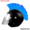 Mohawk Helmet Wig Cuttable Helmet Decorations Wigs Cockscomb Motocross Full Face Off Road Helmet Decoration Hair Sticker