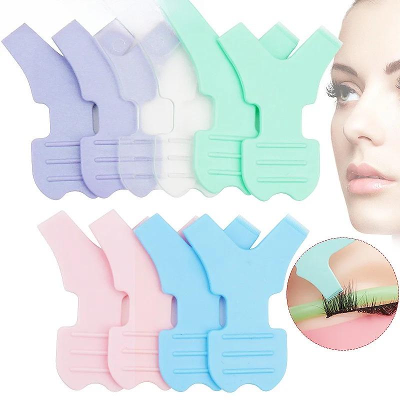 11pcs New Reuseable Eyelash Extension Makeup Brush Y Shaped Lash Lifting Microbrush Eyelashes Curler Applicator Comb Beauty Tool