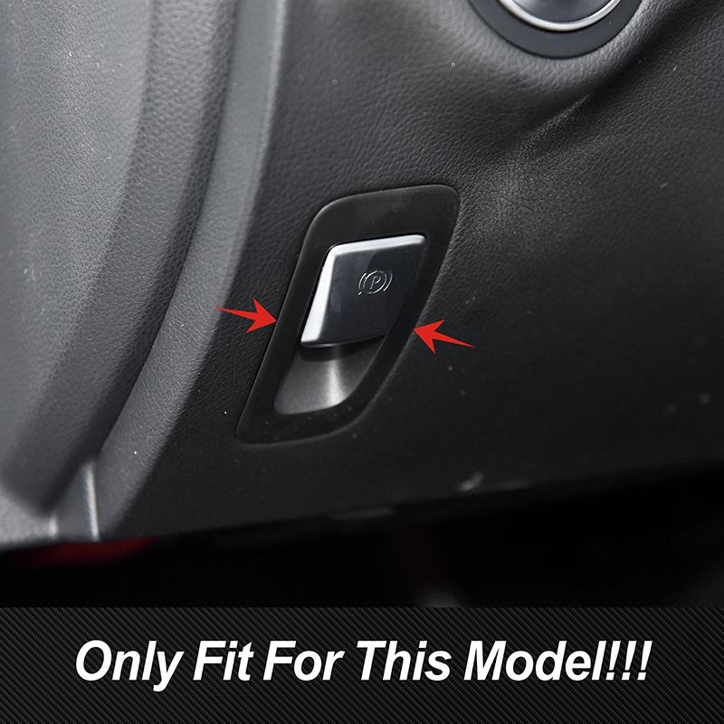 Car Console Electronic Handbrake P Button Frame Decoration Trim For Mercedes Benz C Class W205 GLC X253 2015-20 Stainless Steel