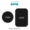 Magnetic Phone Holder Accessory: Black Round & Rectangular Iron Sheet with Adhesive Backing