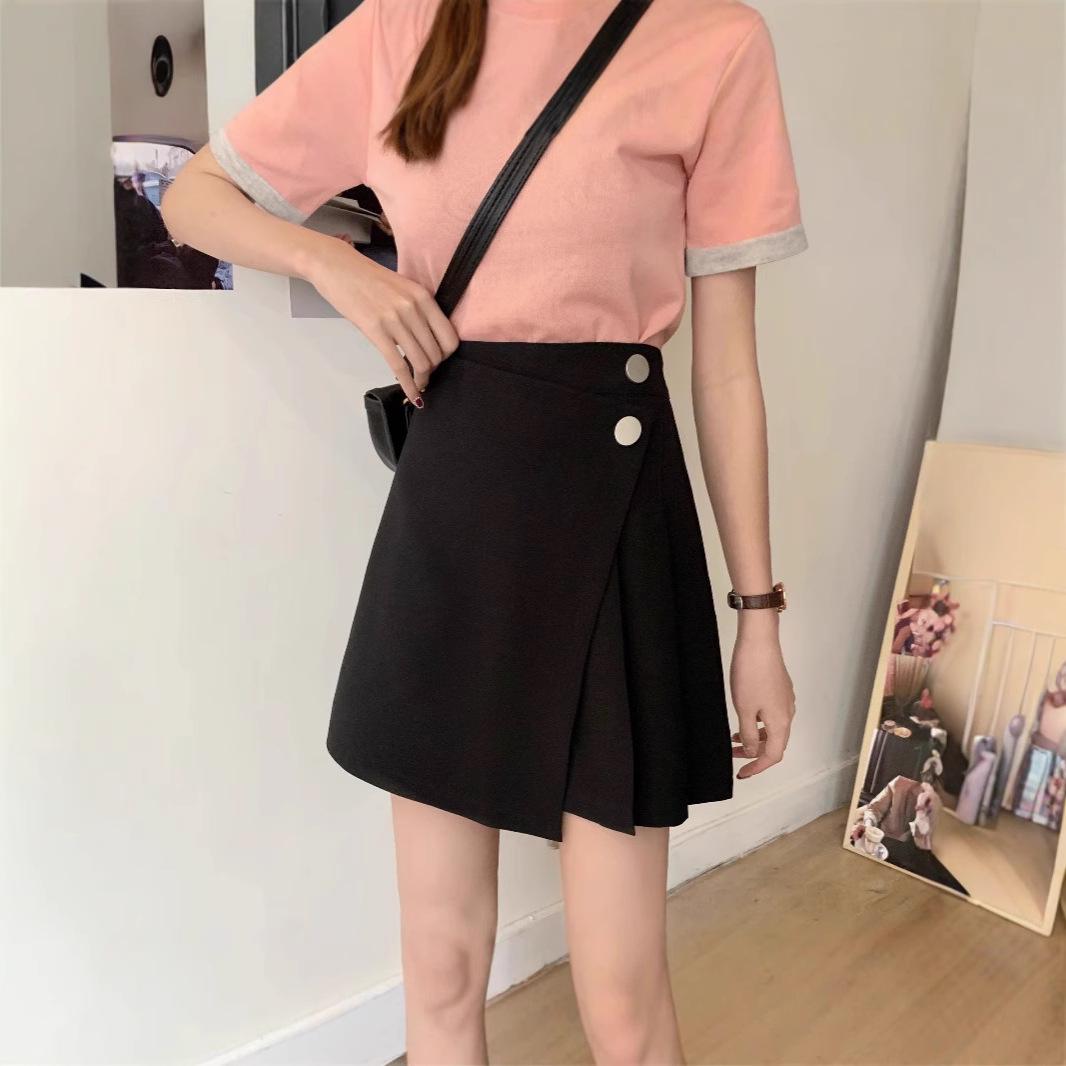 

Women s Plus Size High Waist Midi Skirt - Summer A-line Black Pleated Bodycon XL (recommended for 119-130 jin)