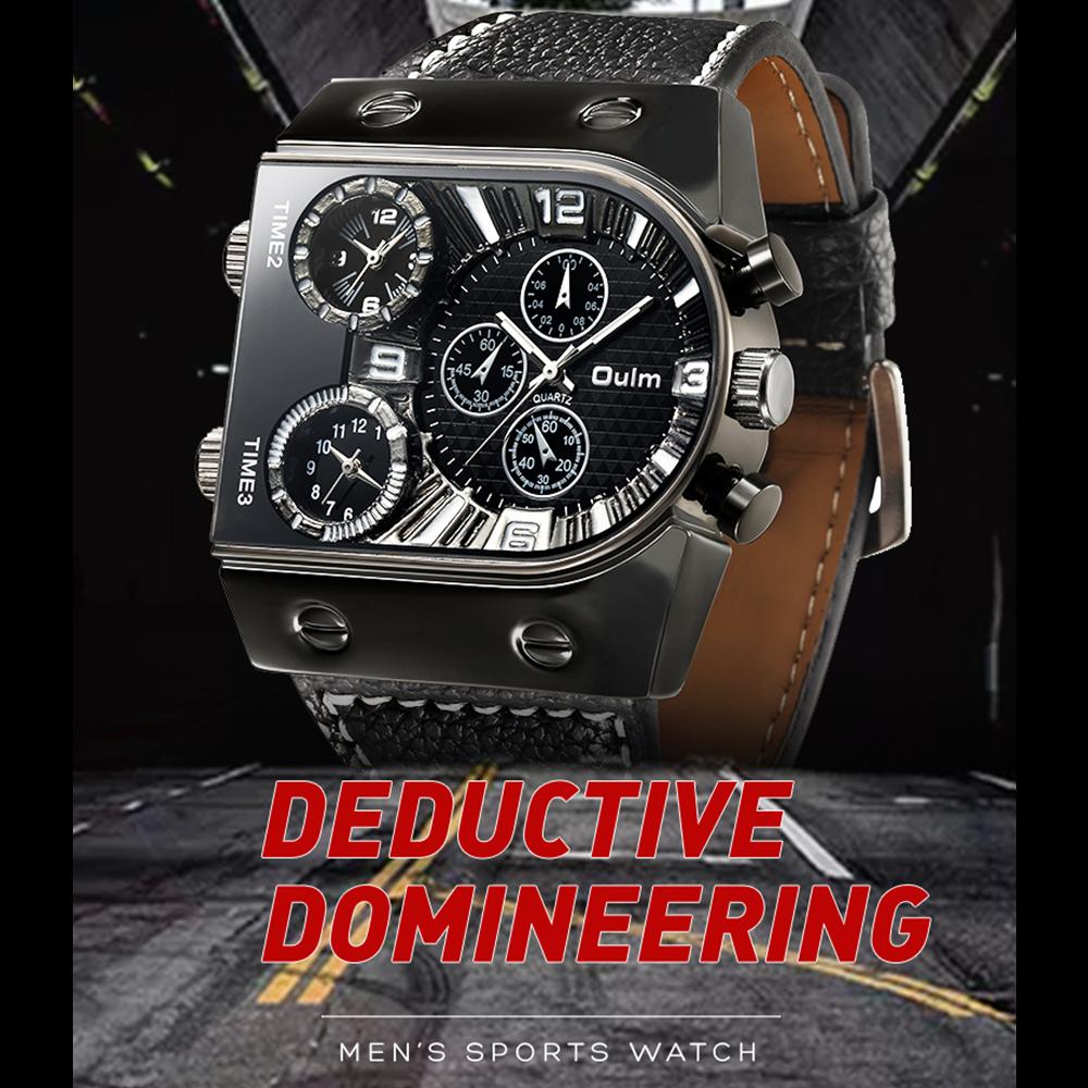 Orologio da Uomo con Quadrante Grande, Bussola Decorativa e Doppio Fuso Orario – acquista a prezzi convenienti sul marketplace