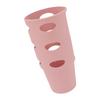Cup Protector Sleeve Slip Resistant All Wrapped Detachable Silicone Water Cup Boot for 30oz Cups Light Pink