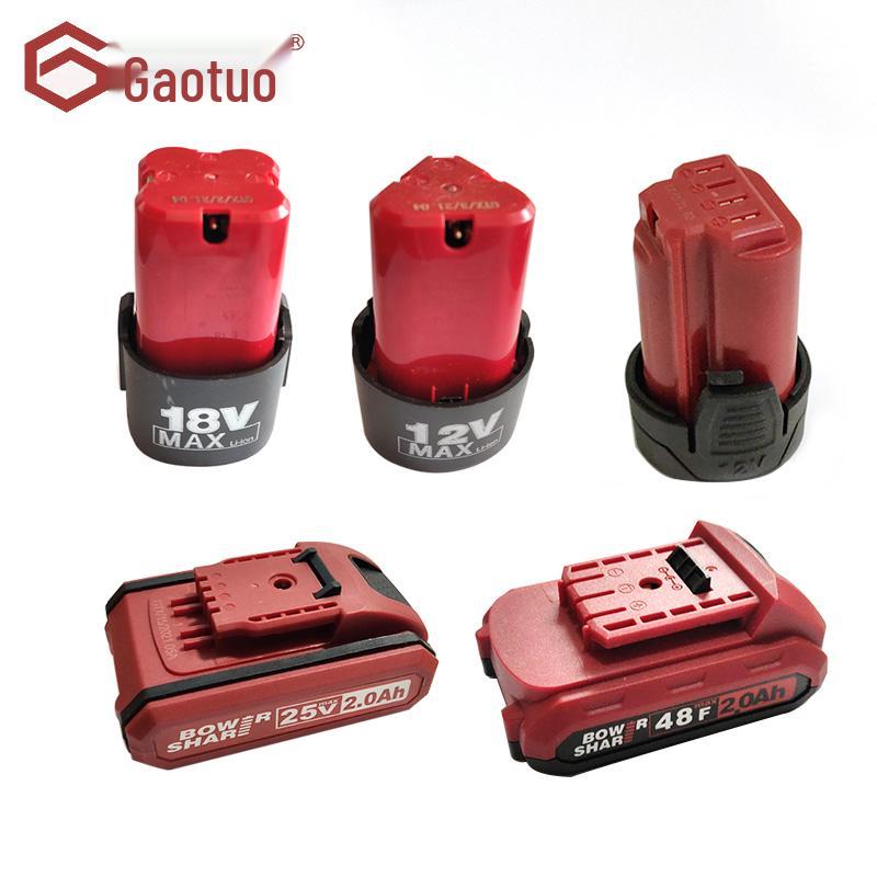 Gao Tuo 12V/18V/21V Drill with 48F Accessories, Brushless Motor, and Lithium Battery Charger Circuit Board.