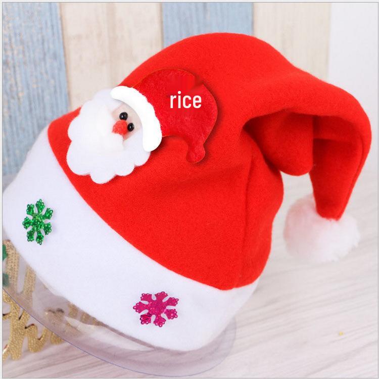 Weihnachts-Cartoon-Applikationshüte für Erwachsene & Kinder - Party- & Abendmode