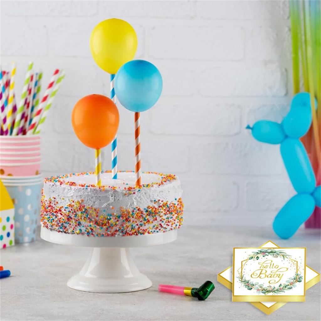 10/20 kusů jednorázových papírových talířů, papírových ubrousků, potřeb pro oslavu narozenin miminka pro chlapce a dívky