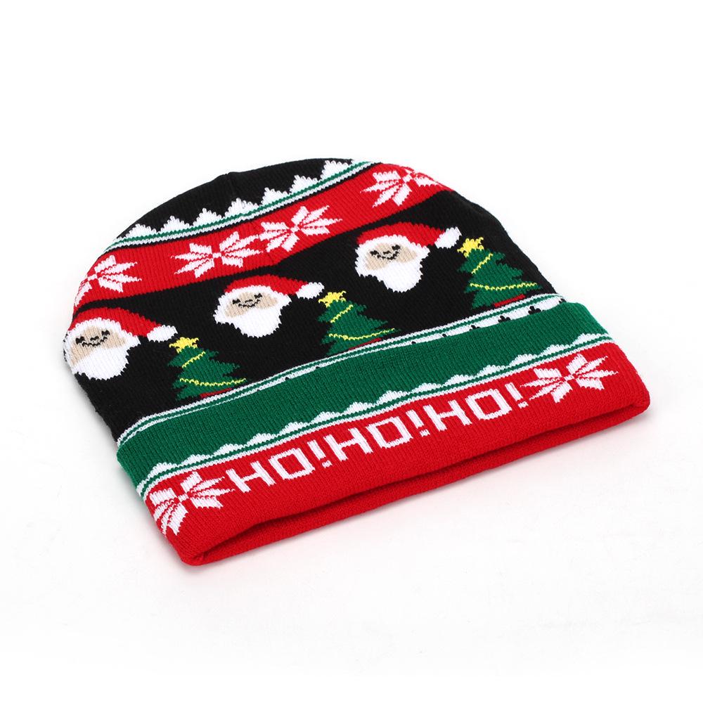 Unisex Christmas Jacquard Knit Beanie - Simple & Versatile Autumn/Winter Hot Style
