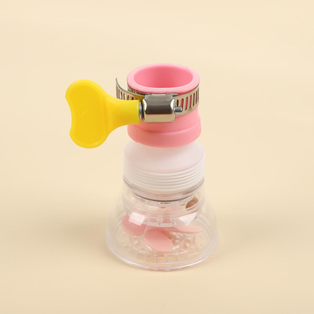 Universal Rotating Faucet Filter and Anti-Splash Shower Head