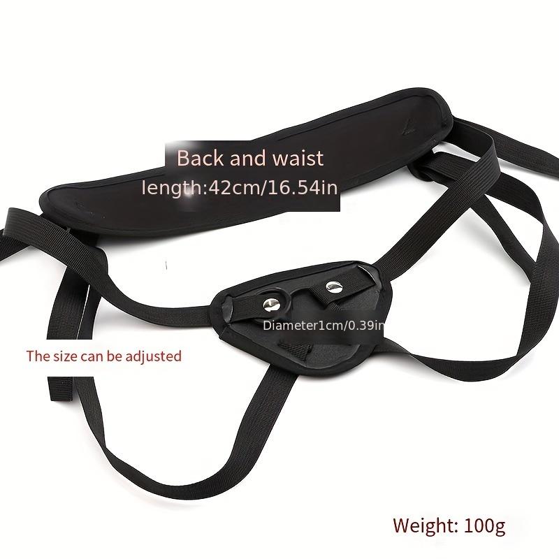 SM Leder Dildo Hose für lesbische Paare – Tragbarer Strap-On mit optionalen Löchern & Taillenstütze, Unisex erotisches Spielzeug