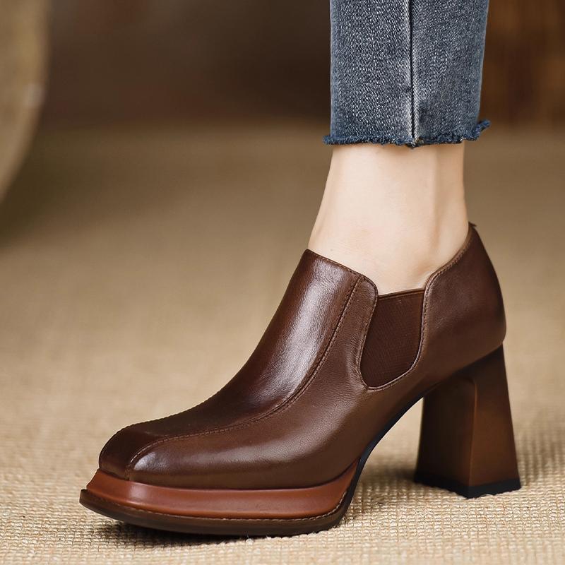 2026 High Heels Women's Shoes Chunky Fashion Dress Pumps Autumn Luxury Designer Shoes New Trend Elegant Sexy Zapatos De Mujer