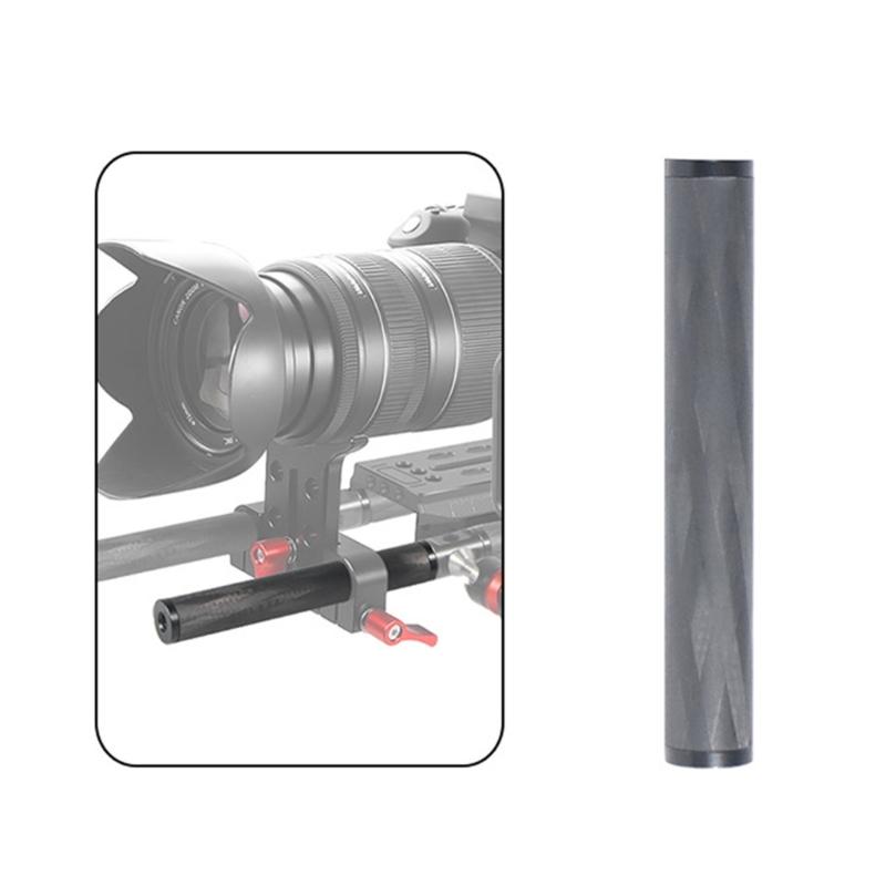 Tubo in Fibra di Carbonio 100mm Diametro 15mm Doppio Filetto Femmina 1/4 Per Rig Fotografici Universali Accessori Leggero