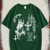 Men's High Street Hip-Hop Dark Style Printed T-Shirt, New Spring/Summer Collection