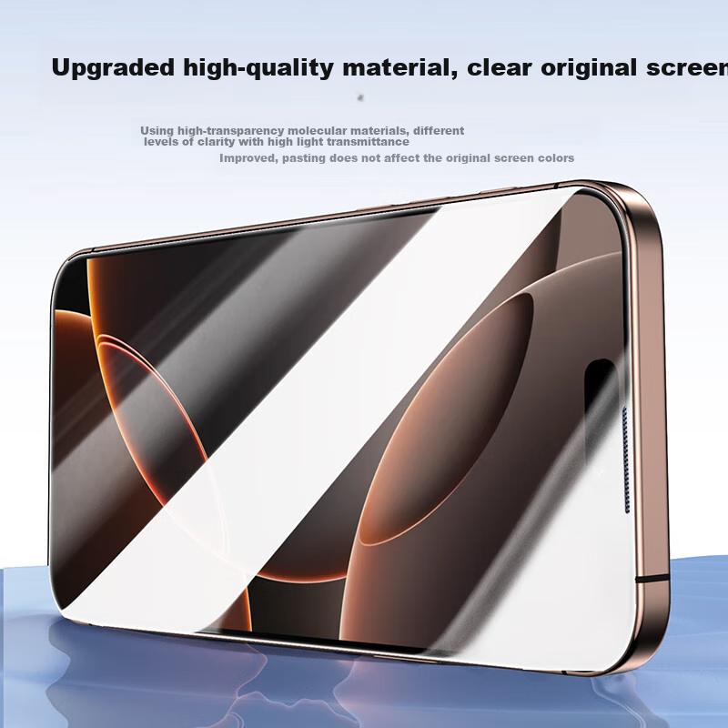 2 Full-Screen HD Film Tempered Glass Screen Protector for IPhone 16 Pro, Full Coverage Anti-Dust Shatterproof for Apple 16 Pro Smartphone