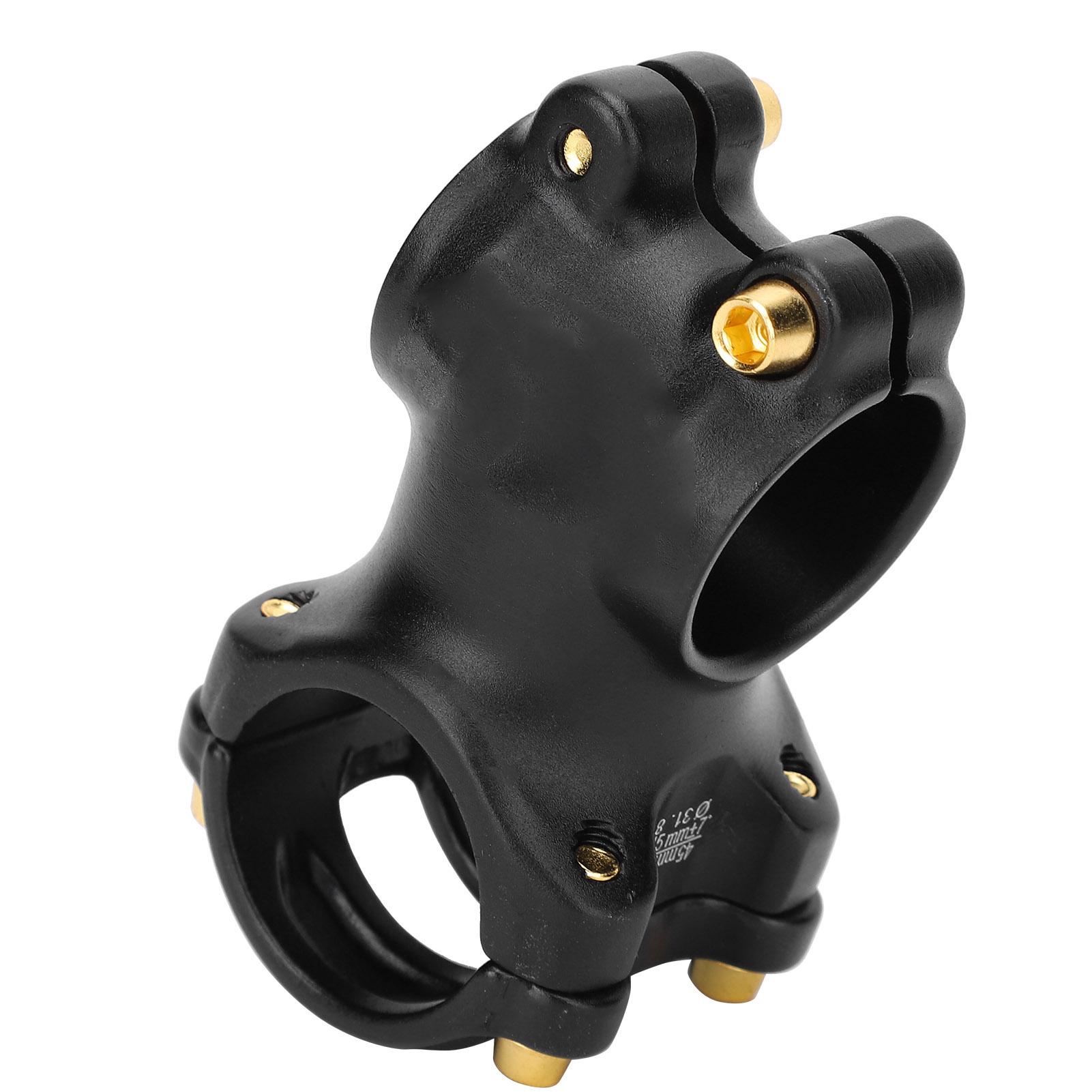 Potencia de Bicicleta de Montaña Aleación de Aluminio +7 grados 31.8mm Potencia Corta de Manillar para la Mayoría de Bicicletas Rojo black