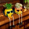 Kreative Sonnenbrille Ananas Blumentopf Grüne Topfpflanzen Vase Behälter Haus Hof Garten Dekoration Handwerk Ornament Geschenk