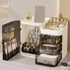 Staubdichte High-End Hautpflege & Kosmetik Organizer Box - Große Kapazität für Lippenstifte & Masken
