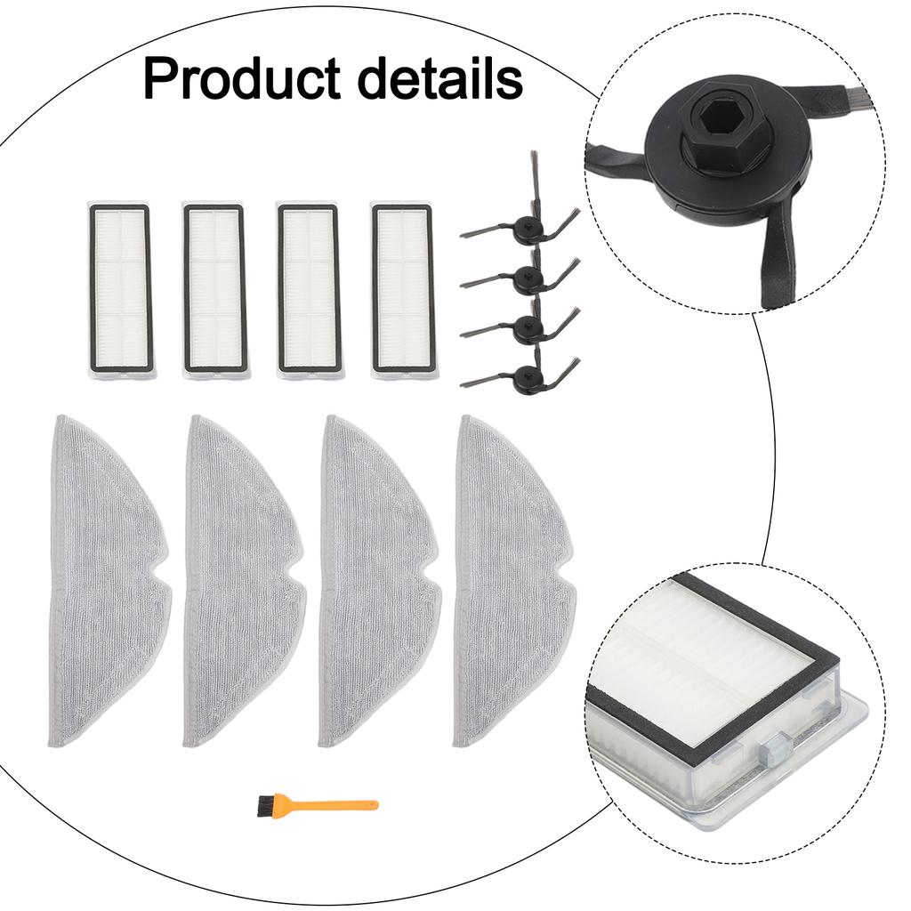 1 Set For DREAME D20 Plus Vacuum Cleaner Side Brush Filter Mop Cloth Kits Vacuum Cleaner Accessories Spare To Replace