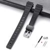 Silicone Watch Strap 12mm 14mm 16mm 18mm 20mm 22mm for Casio F91W F84 F105/108 W800H A158/168 AE1200/1300 SGW400 Universal Band