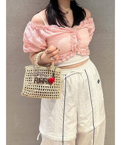 Furfur Ruffle Cut Blouse RWCT252051 Pink Women's