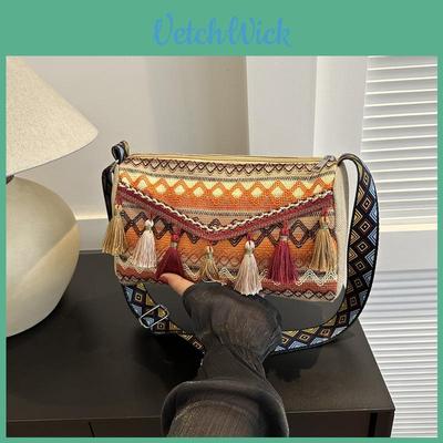 Ethnic Style Large Capacity Shoulder Bag 2023 New Bag Female Niche Fashion Tote Bag Casual Simple Crossbody Bag Street Trend