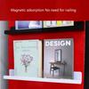 Magnetic Book Shelf for Whiteboard 17 Inch Reusable Book Display Holder Floating Shelves Seasoning Rack for Kitchen