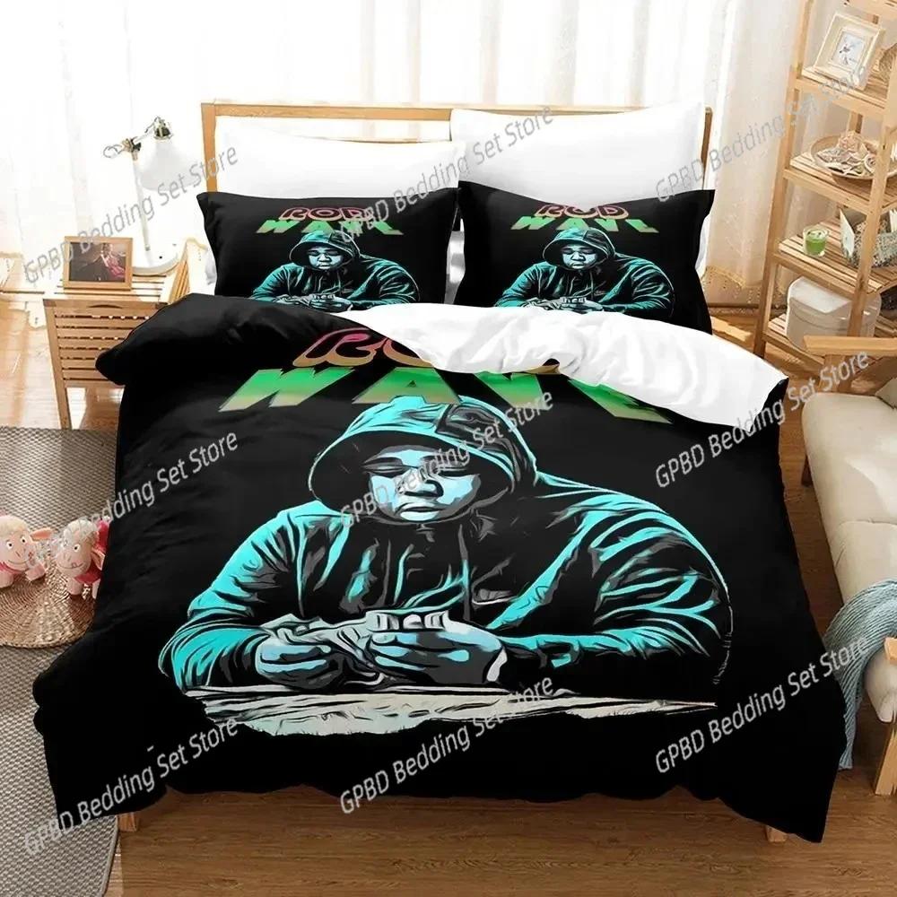 3D Print Rapper Rod Wave Bedding Set For Bedroom Soft Modern Bedspreads Comefortable Kids Duvet Cover Quilt Cover And Pillowcase