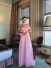 Rochie de seară elegantă cu mânecă scurtă, care accentuează talia, pentru femei