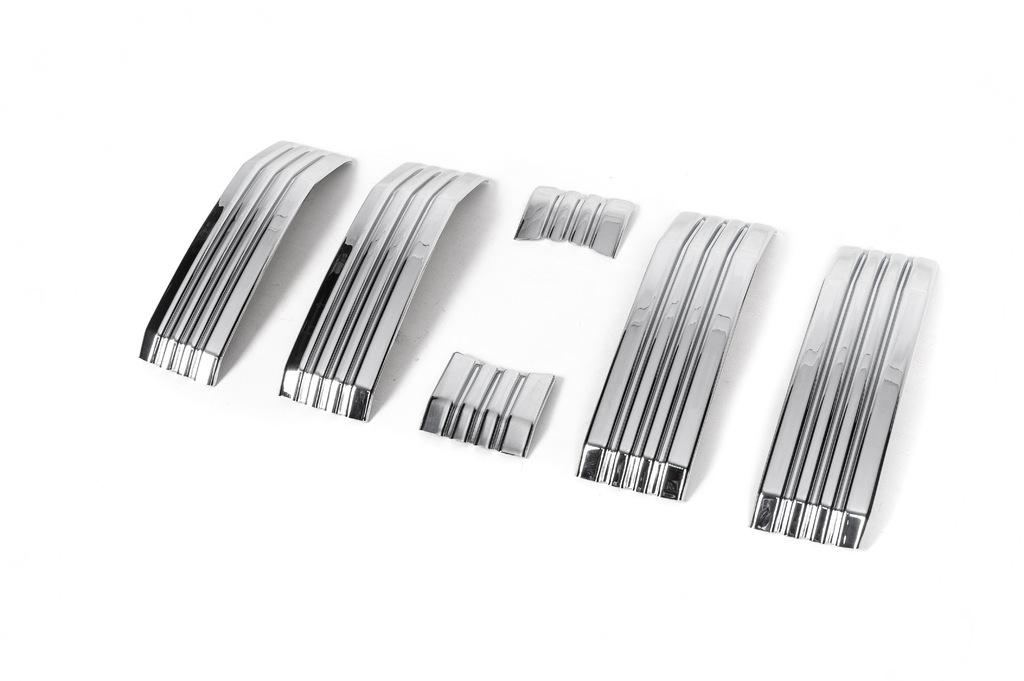 Хром накладки на решетку 2017-2025 для Toyota Land Cruiser Prado 150