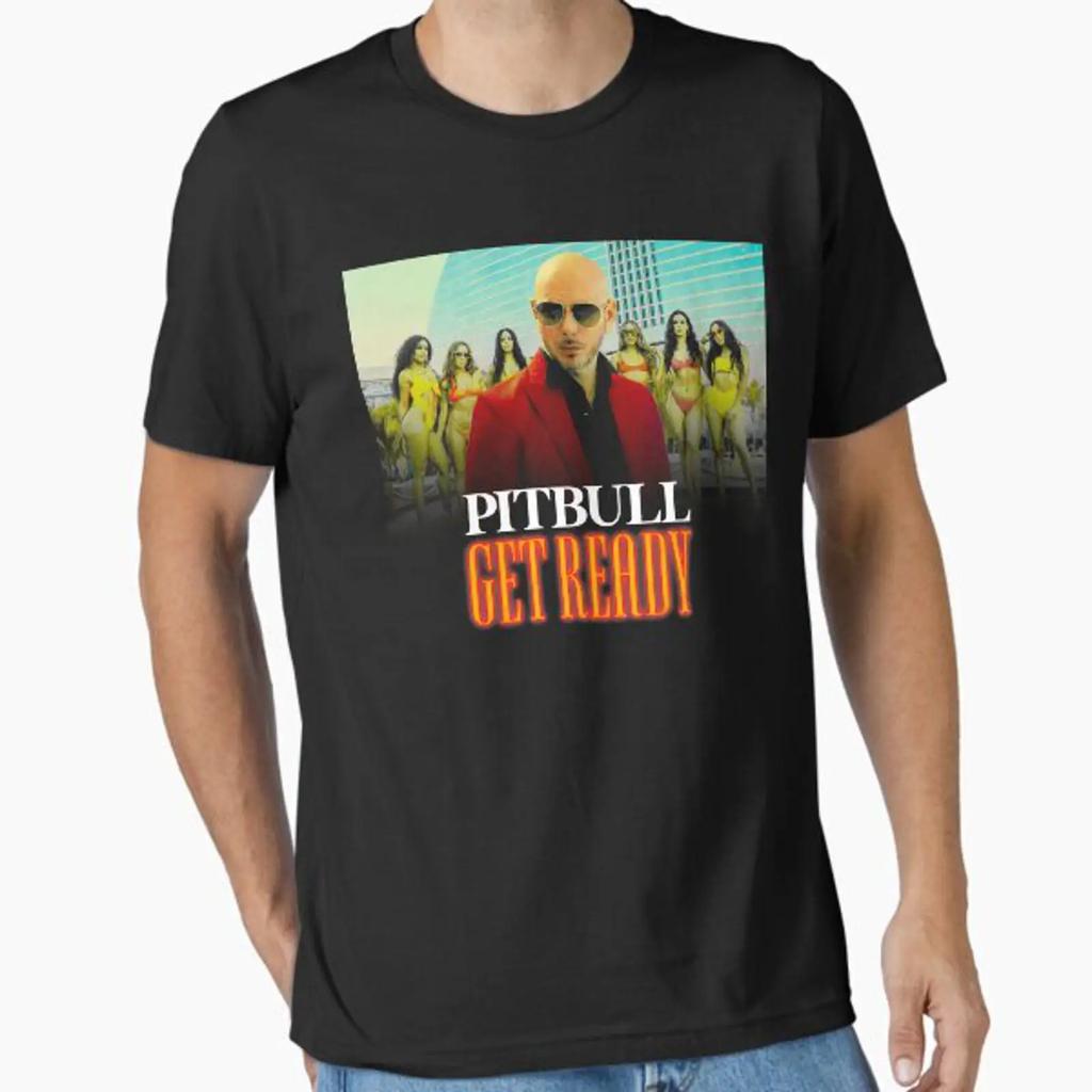 Pitbull Mr Worldwide Get Ready designed and sold by GaryParkerrr vintage Washed Stylish Versatile Casual Slightly graphic