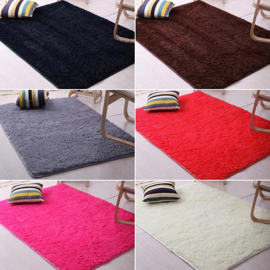 Candy Color Soft Anti-Skid Carpet Flokati Shaggy Rug Living Bedroom Floor Mat